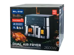AIR FRYER frytkownica beztłuszczowa BLOW 2500W 9L dwukomorowy
