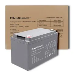 Akumulator AGM Qoltec 12V 100Ah max. 1200A