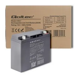 Akumulator AGM Qoltec 12V 18Ah max. 270A