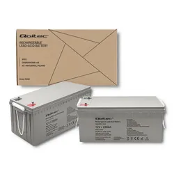 Akumulator AGM Qoltec 12V 200Ah max. 3000A