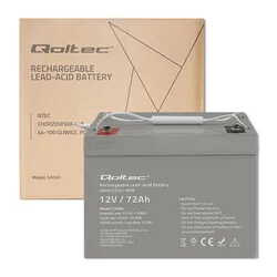 Akumulator AGM Qoltec 12V 72Ah max. 1080A