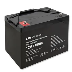 Akumulator AGM Qoltec 12V 80Ah