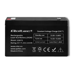 Akumulator AGM Qoltec 6V 7.2Ah HQ