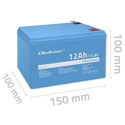 Akumulator LiFePO4 litowo-żelazowo-fosforanowy Qoltec 12.8V 12Ah 153.6Wh BMS