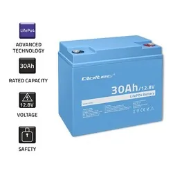 Akumulator LiFePO4 litowo-żelazowo-fosforanowy Qoltec 12.8V 30Ah 384Wh BMS