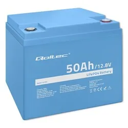 Akumulator LiFePO4 litowo-żelazowo-fosforanowy Qoltec 12.8V 50Ah 640Wh BMS
