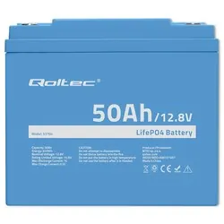 Akumulator LiFePO4 litowo-żelazowo-fosforanowy Qoltec 12.8V 50Ah 640Wh BMS
