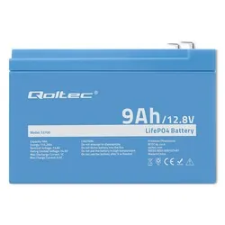 Akumulator LiFePO4 litowo-żelazowo-fosforanowy Qoltec 12.8V 9Ah 115.2Wh BMS