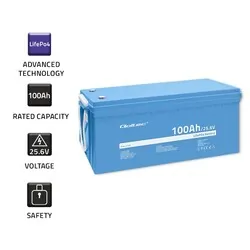 Akumulator LiFePO4 litowo-żelazowo-fosforanowy Qoltec 25.6V 100Ah 2560Wh BMS