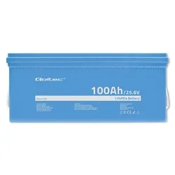 Akumulator LiFePO4 litowo-żelazowo-fosforanowy Qoltec 25.6V 100Ah 2560Wh BMS