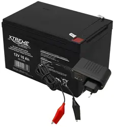 Akumulator żelowy 12V 10Ah XTREME   ładowarka