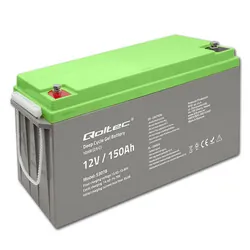 Akumulator żelowy Deep Cycle Qoltec 12V 150Ah