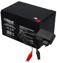 Akumulator żelowy XTREME 12V 12Ah   ładowarka