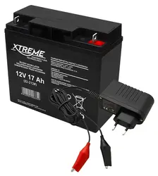 Akumulator żelowy XTREME 12V 17Ah   ładowarka