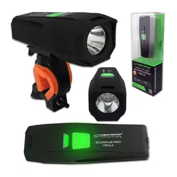 Akumulatorowa lampka rowerowa LED na przód Esperanza SCORPIUS PRO 1750 lx