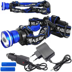 Akumulatorowa latarka czołowa LED LTC 600lm 8W ZOOM   2 ładowarki