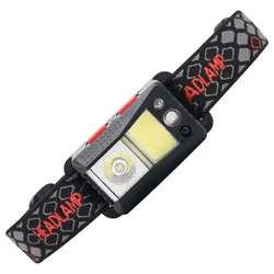 Akumulatorowa latarka czołowa LED XPG RGB LTC z sensorem ruchu
