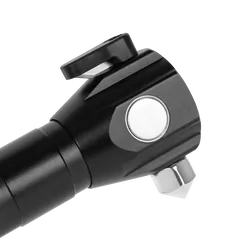 Akumulatorowa latarka ręczna ewakuacyjna REBEL LED COB ZOOM akumulator USB   młotek do szyb   nóż do pasów   magnes