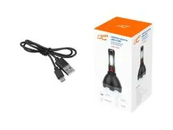 Akumulatorowa latarka ręczna LTC LED 3W 400lm + COB 2W 700lm