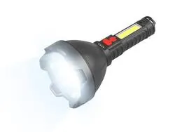 Akumulatorowa latarka ręczna LTC LED 3W 400lm + COB 2W 700lm