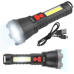 Akumulatorowa latarka ręczna LTC LED 400lm   COB 700lm