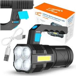 Akumulatorowa latarka ręczna LTC szperacz LED COB 2000lm 500m