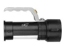 Akumulatorowa latarka ręczna LTC szperacz LED T6 aluminiowa - czarna