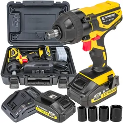 Akumulatorowy klucz udarowy 3Ah 20V Powermat PM-AKU-20V-3A   walizka