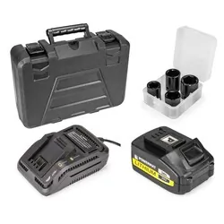 Akumulatorowy klucz udarowy 3Ah 20V Powermat PM-AKU-20V-3A   walizka