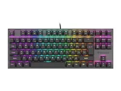 Aluminiowa klawiatura mechaniczna Genesis THOR 303 TKL RGB podświetlana gamingowa dla graczy