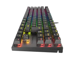 Aluminiowa klawiatura mechaniczna Genesis THOR 303 TKL RGB + słuchawki gamingowe z mikrofonem REBELTEC THOR 7.1 USB