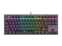 Aluminiowa klawiatura mechaniczna Genesis THOR 303 TKL RGB + słuchawki gamingowe z mikrofonem REBELTEC THOR 7.1 USB