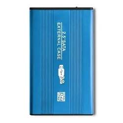 Aluminiowa obudowa zewnętrzna USB 3.0/SATA3 Qoltec dla dysków HDD/SSD 2.5" - niebieski