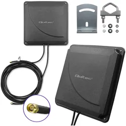 Antena 4G LTE DUAL MIMO booster Qoltec zewnętrzna 35 dBi 50W 2x SMA męski