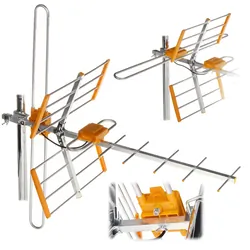 Antena DVB-T2 GALAXY DVBT51 VHF UHF odbiera MUX8 pasywna zewnętrzna
