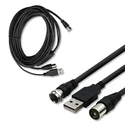 Antena DVB-T2 Qoltec VHF UHF 4K dookólna zewnętrzna - czarna