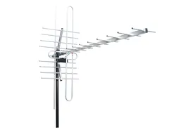 Antena kierunkowa zewnętrzna DVB-T VHF/UHF MUX8   kabel 25m - zestaw do odbioru na 3 TV