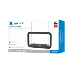 Antena pokojowa DVB-T2 Cabletech do cyfrowej telewizji naziemnej