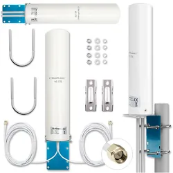 Antena zewnętrzna 4G LTE Qoltec dookólna DUAL 12dBi