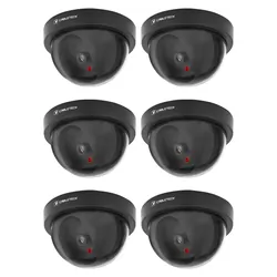 Atrapa kamery kopułkowej z LED Cabletech DK-2 zestaw 6 sztuk