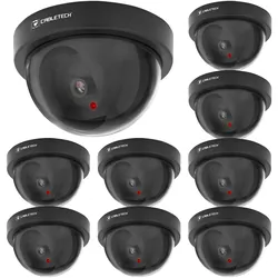 Atrapa kamery kopułkowej z LED Cabletech DK-2 zestaw 9 sztuk