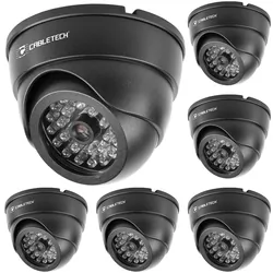 Atrapa kamery kopułkowej z LED Cabletech DK-3 zestaw 6 sztuk