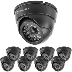 Atrapa kamery kopułkowej z LED Cabletech DK-3 zestaw 9 sztuk