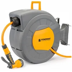 Automatyczny bęben zwijacz z wężem ogrodowym 20m 1/2" Powermat PM-ABNW-20T