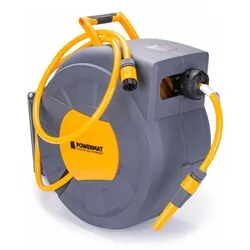 Automatyczny bęben zwijacz z wężem ogrodowym 35m 1/2" Powermat PM-ABNW-35M
