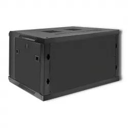 Szafa instalacyjna RACK Qoltec 19&#039;&#039; 6U 600 x 370 x 450 - czarna