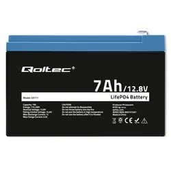 Akumulator LiFePO4 litowo-żelazowo-fosforanowy Qoltec 12.8V 7Ah 89.6Wh BMS