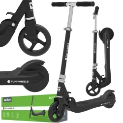Hulajnoga elektryczna dla dzieci FUN WHEELS 100W 50kg - czarna