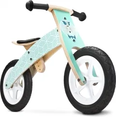 Rowerek biegowy drewniany Caretero Toyz Woody koła 12&quot; - miętowy