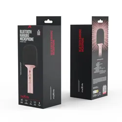 Mikrofon z głośnikiem Bluetooth Maxlife MXBM-600 - różowy